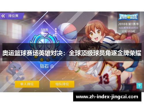 奥运篮球赛场英雄对决：全球顶级球员角逐金牌荣耀